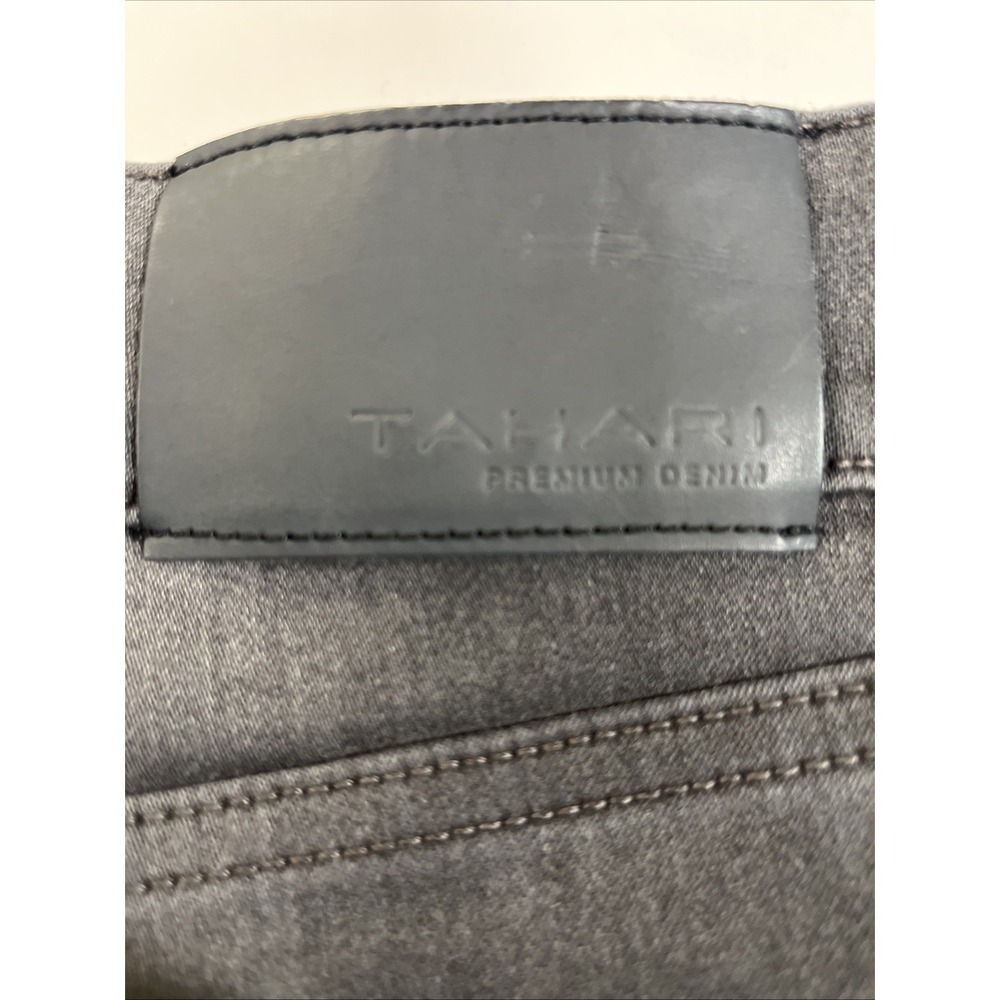 Tahari Mid Rise Ankle Skinny Jeans Women Sz 10/30 Gray Stretch Denim 30X27 - Picture 5 of 6